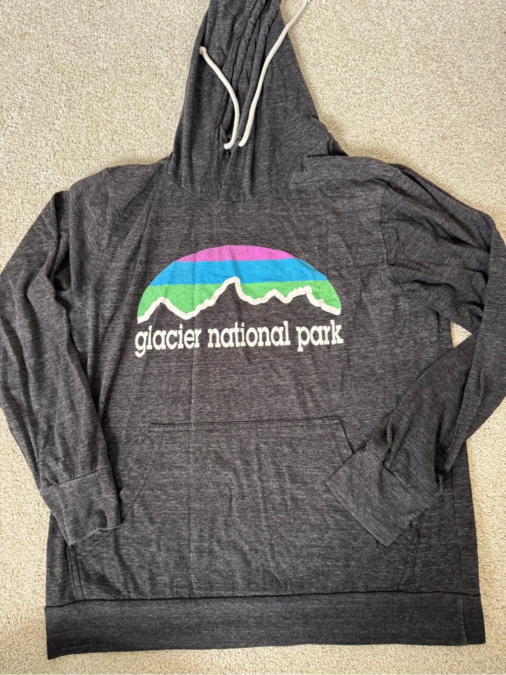 Blue 84 Dark Gray Pullover Hoodie with White Logo